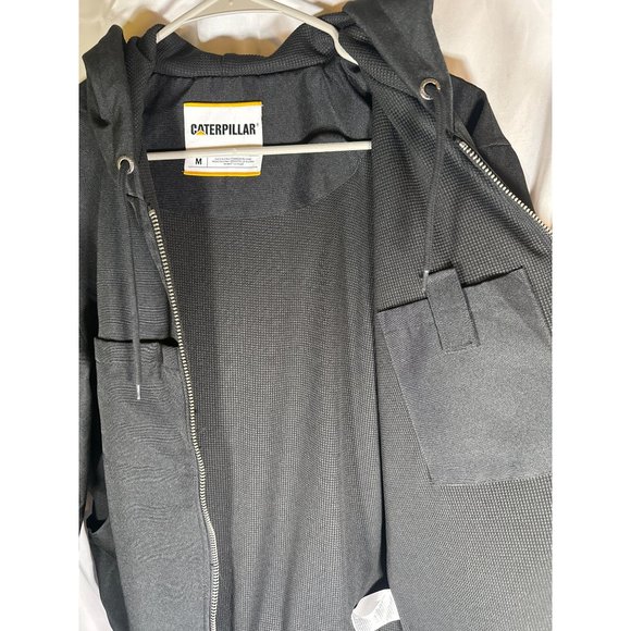 Caterpillar Mens Lightweight Hooded Windbreaker Jacket, Black, Size M, NWT - Picture 4 of 6